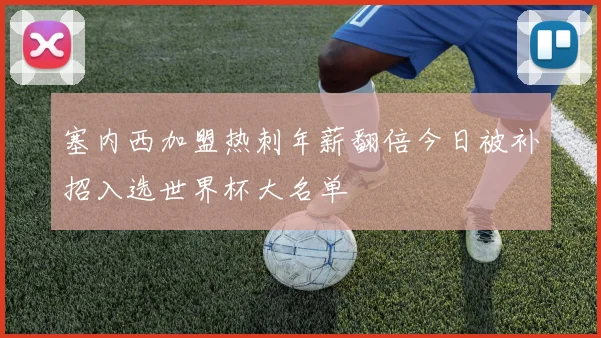 塞内西加盟热刺年薪翻倍今日被补招入选世界杯大名单